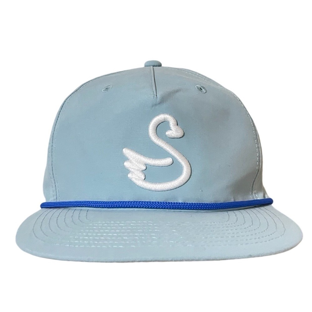 New Swannies Golf Hat Sky‎ Blue S Bird Logo Snapback Baseball Cap Sun Fishing